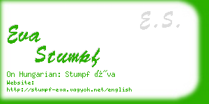 eva stumpf business card